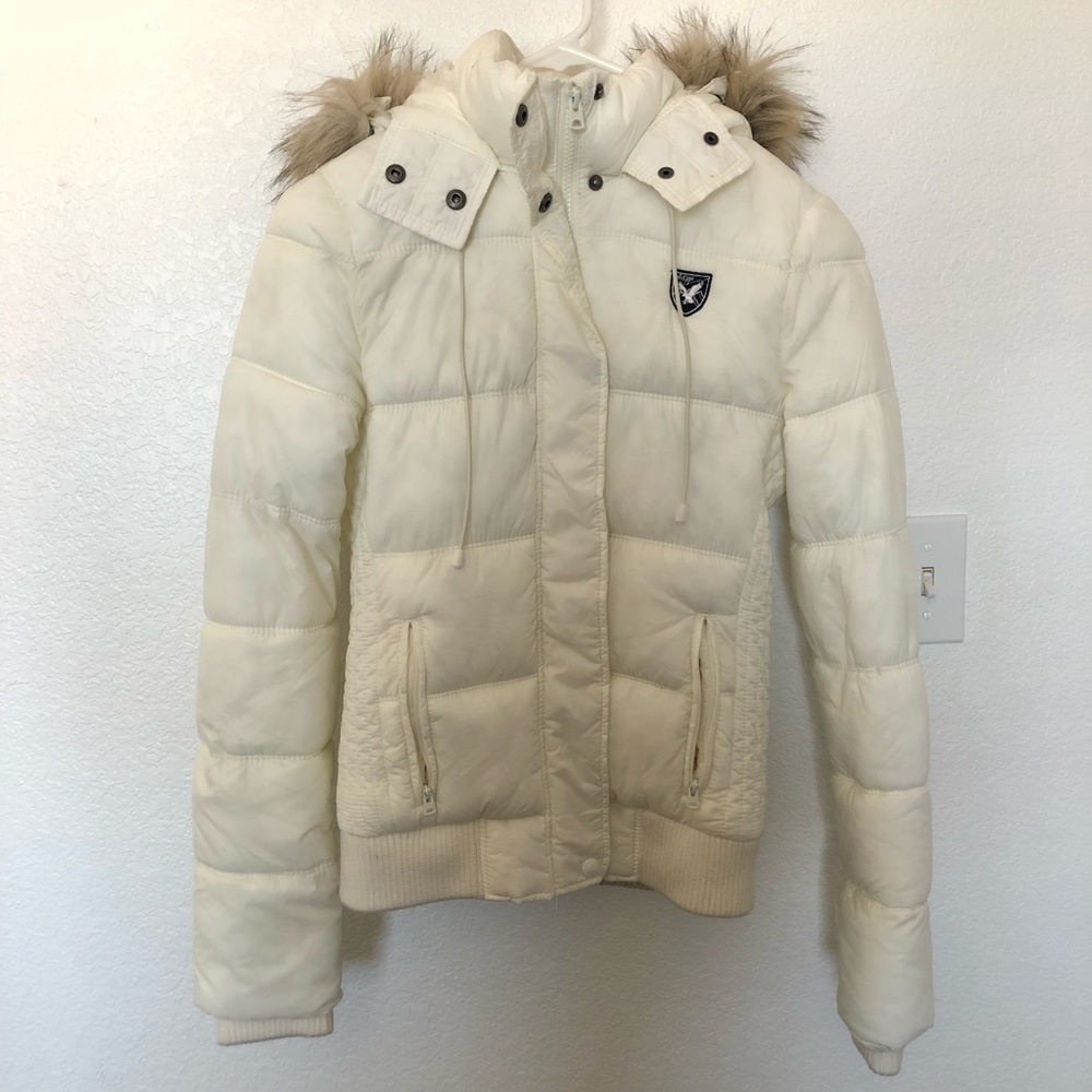 White Puffer Coat